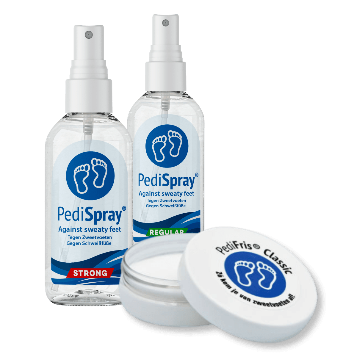 Środki Pedifris i pedispray przeciw spoconym stopom